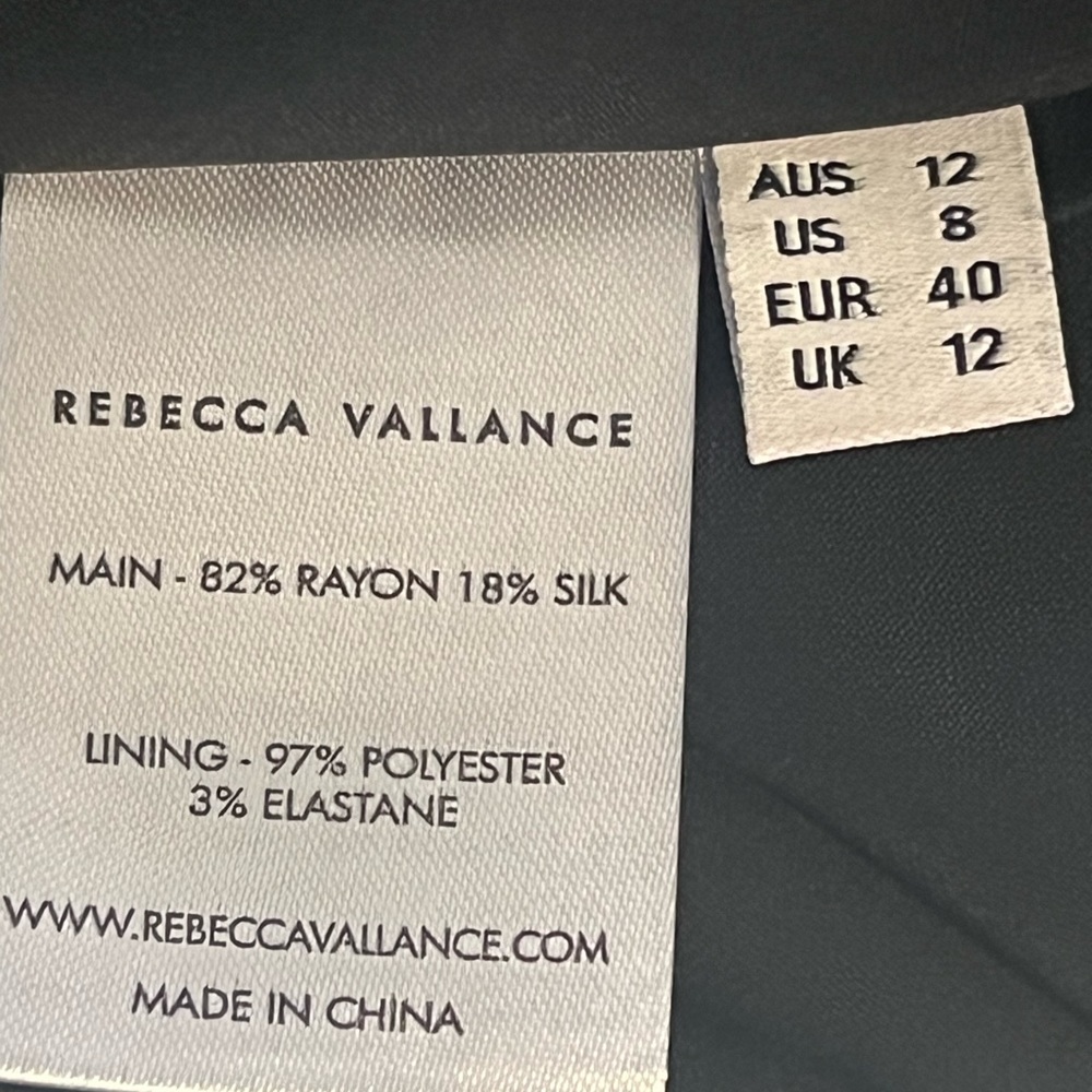 Rebecca Vallance Womens Velvet Midi Dress, Black, 8 - Picture 11 of 14